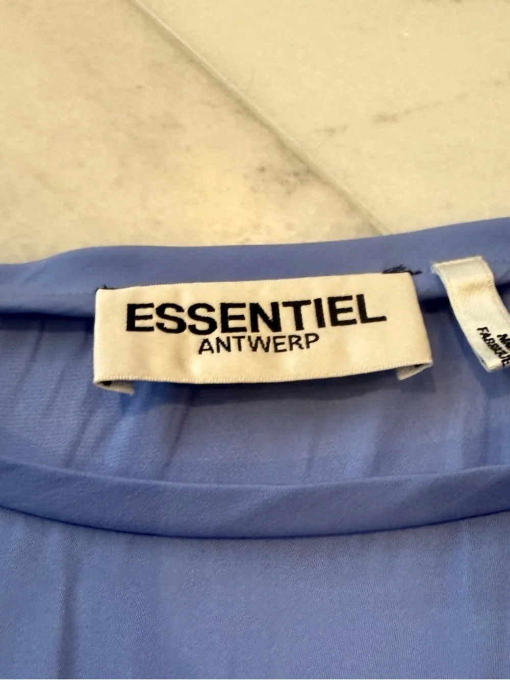 Essentiel Periwinkle Ruffle Sleeve Blouse - Picture 2 of 2